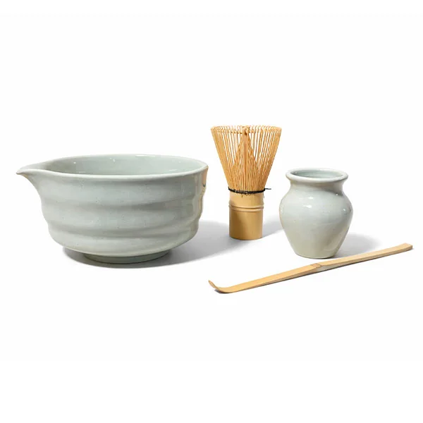 Set Ritual de Matcha, cuenco, batidor, soporte y cuchara