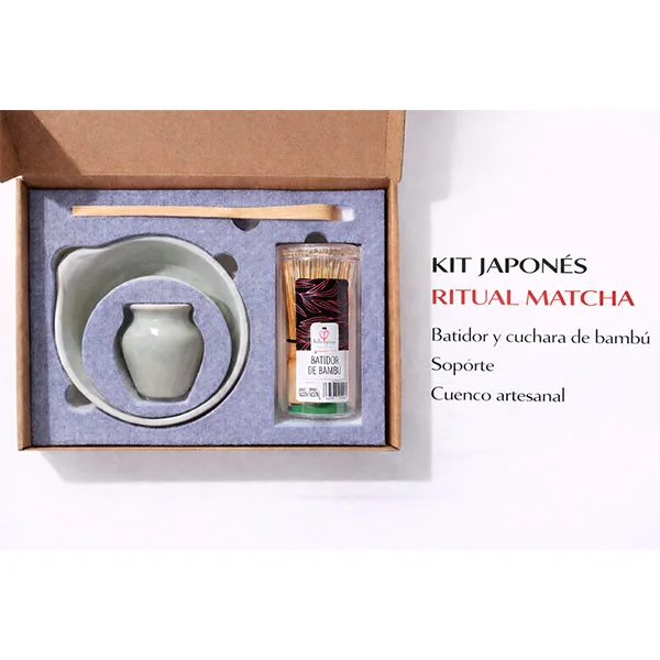Set Ritual de Matcha cuenco, batidor, soporte y cuchara, foto 2 de 2